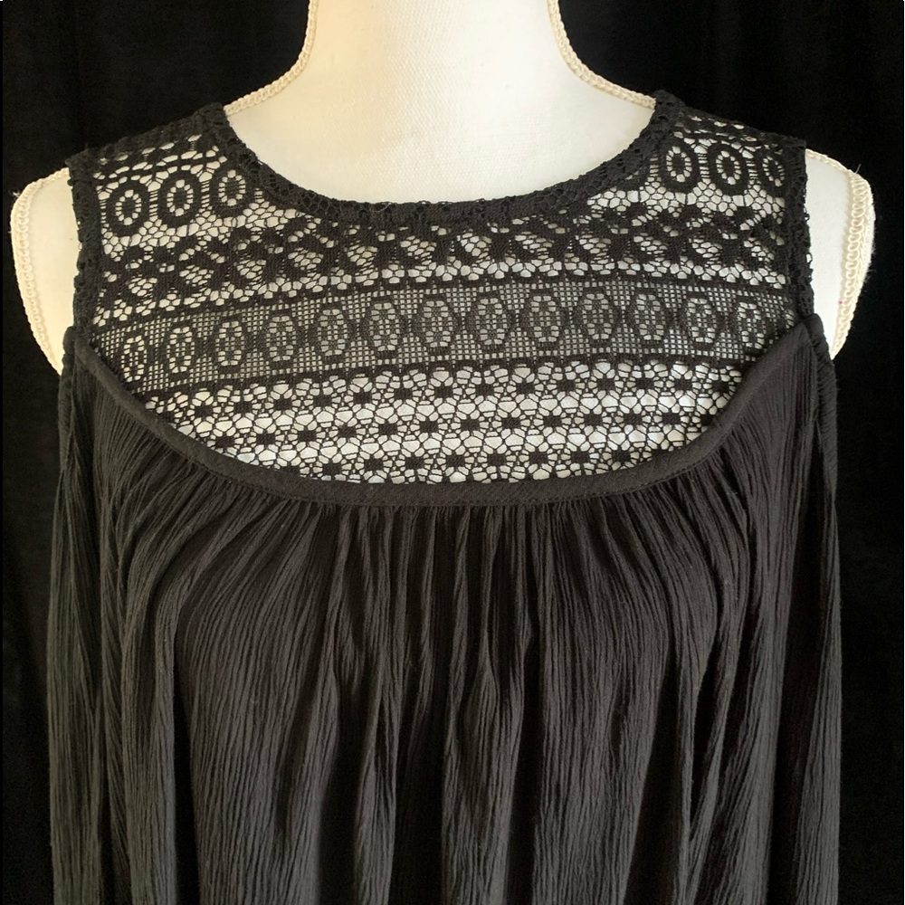 Black BOHO Top